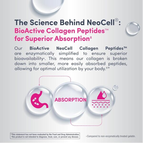پودر کلاژن نئو‌سِل NeoCell مدل Super Collagen Peptides | بدون طعم 10g