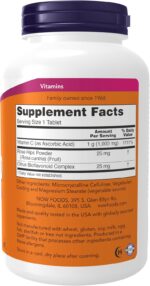 ویتامین C 1000 نوو فودز | NOW Vitamin C-1000 رز هیپ | 250 قرص