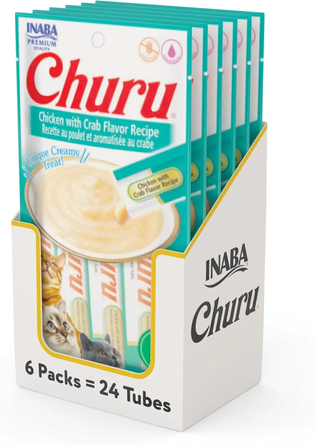 اینابا | INABA چوروی کرمی گربه گرانولFree با مرغ و خرچ | Churu Chicken with Crab - Image 1 اینابا | INABA چوروی کرمی گربه گرانولFree با مرغ و خرچ | Churu Chicken with Crab