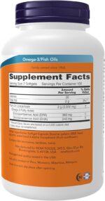اُمگا 3 نئو فورس NOW | Omega-3 180 EPA / 120 DHA مولکولی دیستیل | 200 کپسول