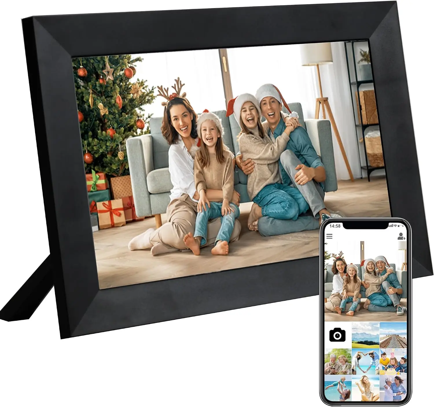 فریم دیجیتال وای فای Veidoo 10 اینچ مدل F10 | Veidoo 10 Inch WiFi Digital Frame - Image 1 فریم دیجیتال وای فای Veidoo 10 اینچ مدل F10 | Veidoo 10 Inch WiFi Digital Frame