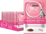 غذای مرطوب گربه توله پورینا وان با مرغ در سس | PURINA ONE 70g بسته ۱۲تایی