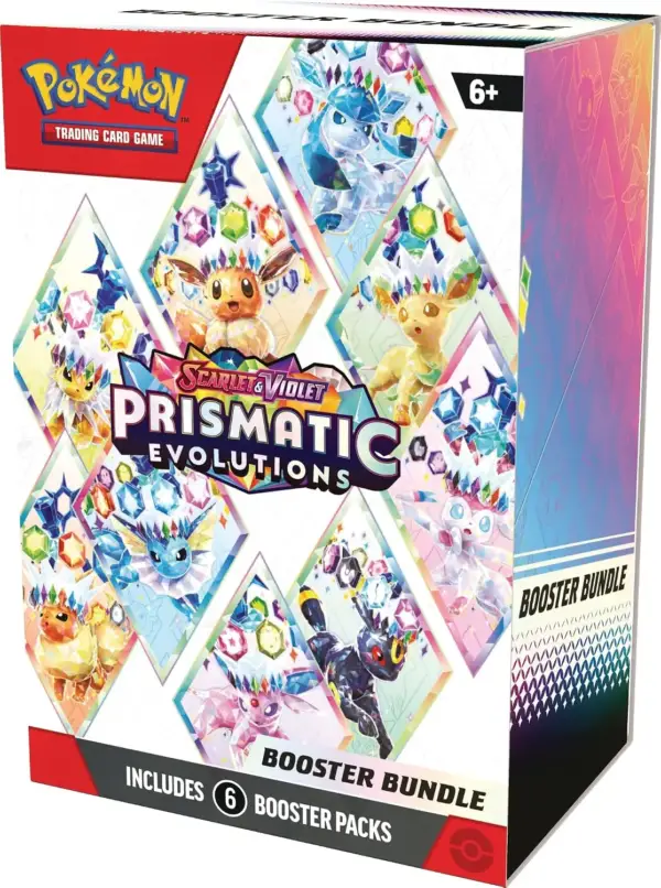 پک باندل کارت پوکمون پرزماتیک اوج | Pokémon TCG: Scarlet & Violet—Prismatic Evolutions