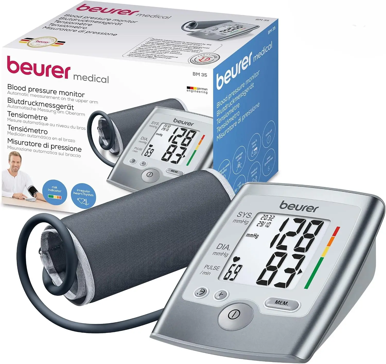 دستگاه فشارسنج بازویی Beurer BM 35 | تشخیص آریتمی - Image 1 دستگاه فشارسنج بازویی Beurer BM 35 | تشخیص آریتمی