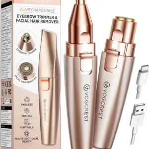 اصلاح ابرو و موهای صورت شارژی VG VOGCREST مدل VG-102 | تیغ 2 در 1