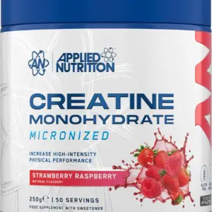 کراتین مونوهیدرات میکرونایزد با طعم استـروبری و تمشک Applied Nutrition | پودر 250 گرم
