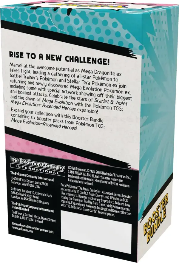 پوکمون TCG | Mega Evolution—Ascended Heroes | پک ۶ تایی