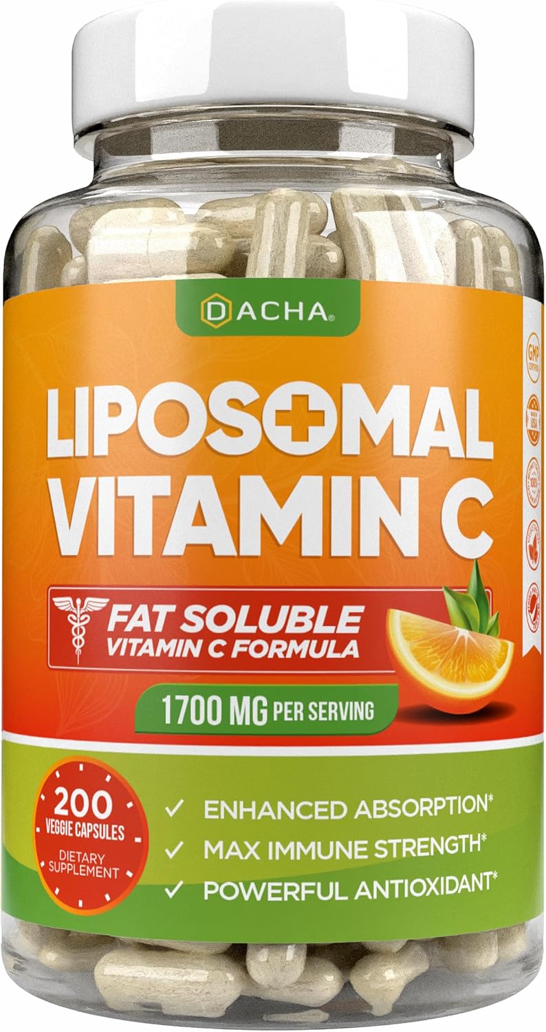ویتامین C لیپوسومی DACHA 1700mg | تقویت ایمنی و کلاژن - Image 1 ویتامین C لیپوسومی DACHA 1700mg | تقویت ایمنی و کلاژن