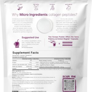 پودر پپتید کلاژن چندگانه میکرو اینجردینتس | Micro Ingredients Multi Collagen Peptides