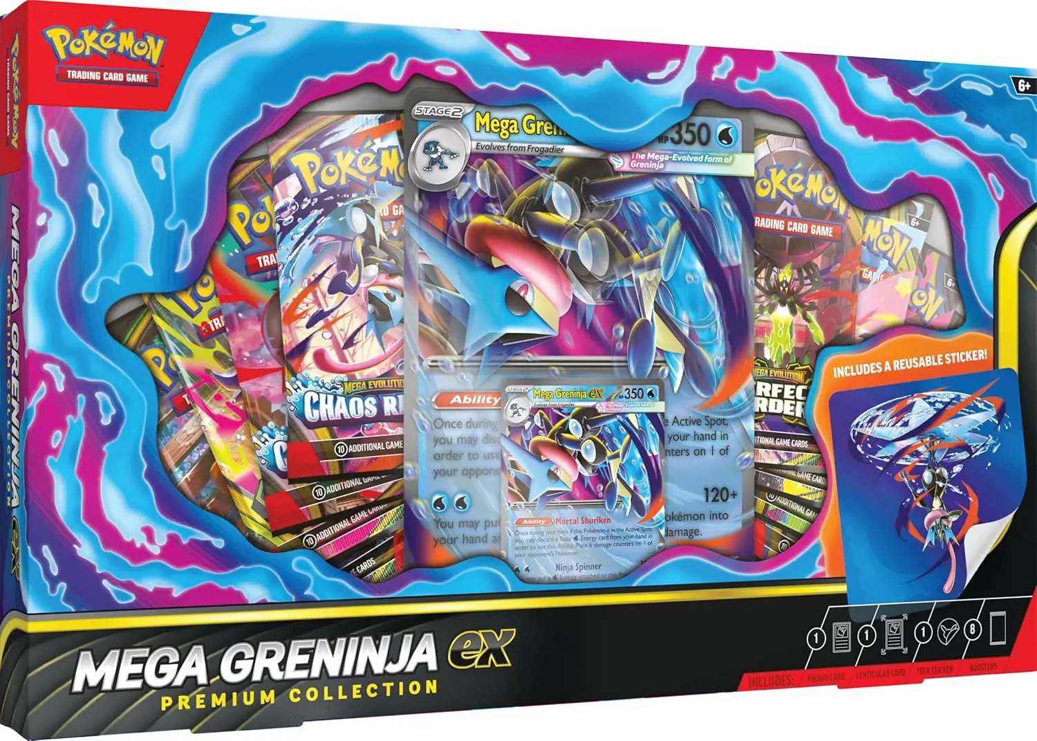 پوکمون TCG مگا گرنینجا ex پرمیوم کالکشن | Pokémon - Image 1 پوکمون TCG مگا گرنینجا ex پرمیوم کالکشن | Pokémon