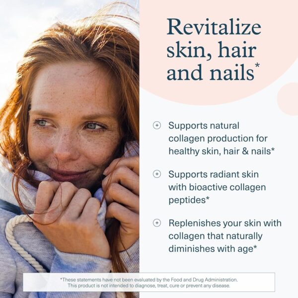 کلاژن ۶۰۰۰ میلی‌گرم Youtheory | Advanced Collagen با ویتامین C | 120 قرص