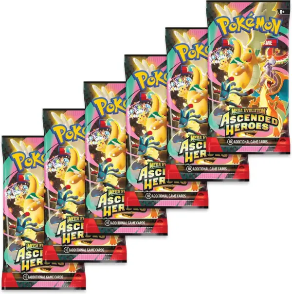 پوکمون TCG | Mega Evolution—Ascended Heroes | پک ۶ تایی