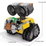ست مدل ربات WALL-E با لگوهای ساختمانی ABS (رنگ ترکیبی)