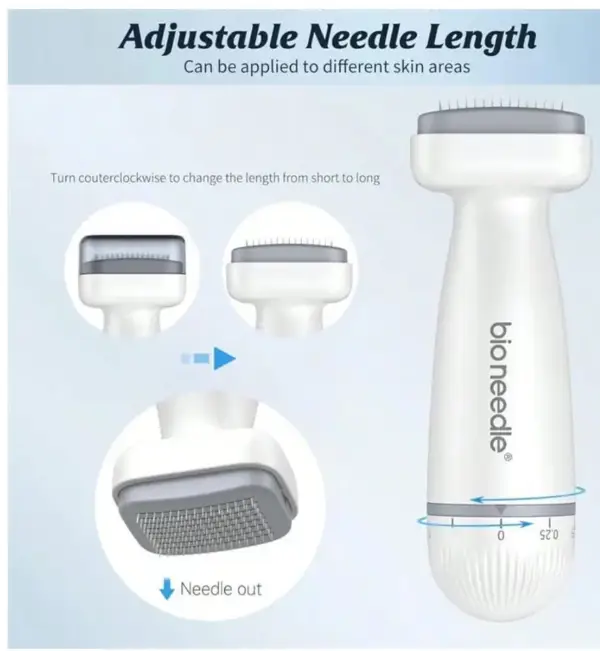 بیو درما استمپ میکرونیدل 0.25mm | Bio Adjustable Dermal Stamp Microneedle Stamp Microneedle Skin Pen - تصویر 3
