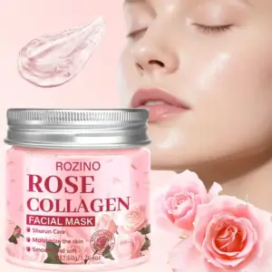 ماسک روز و شب کلاژن رزینو با رایحه رز ۵۰ گرم