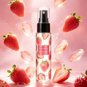 عطر بدن زنانه توت‌فرنگی و بنفشه ۳۰ میلی‌لیتری