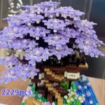 بسته اسباب‌بازی درخت بونسای مینیاتوری با بلوک چری 1097 تا 2229 تکه