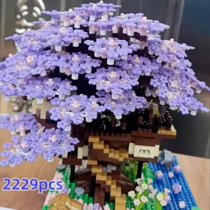 بسته اسباب‌بازی درخت بونسای مینیاتوری با بلوک چری 1097 تا 2229 تکه