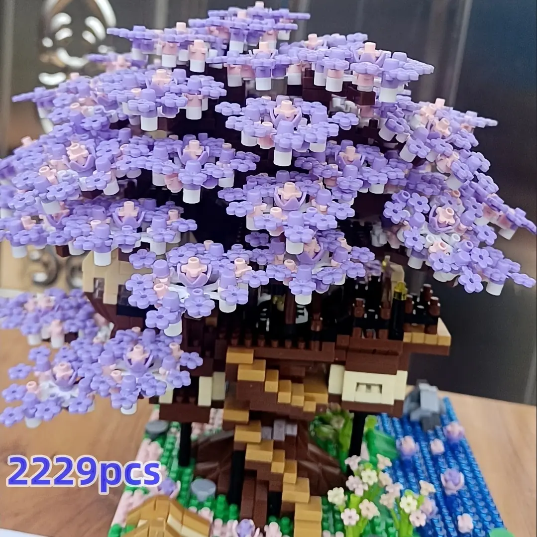 بسته اسباببازی درخت بونسای مینیاتوری با بلوک چری 1097 تا 2229 تکه بسته اسباببازی درخت بونسای مینیاتوری با بلوک چری 1097 تا 2229 تکه