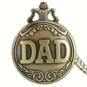 ساعت جیبی کوارتز وینتیج طرح DAD (گردنبند آویز)