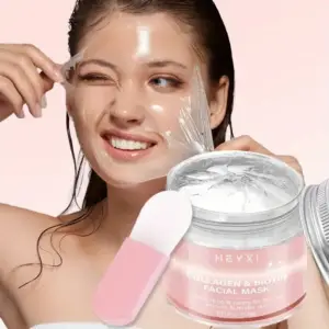 ماسک صورت کلاژن و بیوتین HEYXI با رایحه توت‌فرنگی