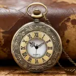 ساعت جیبی کلاسیک رومی کوارتز وینتیج