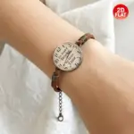 دستبند طرح ساعت گرد الهام‌گرفته از کتاب فشن
