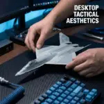 ماکت هواپیما YF-23 مقیاس 1:72 با پایه
