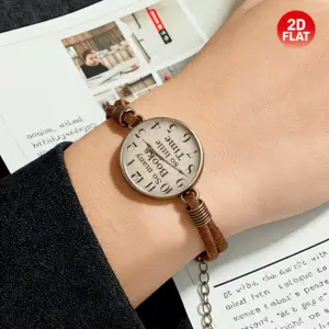 دستبند طرح ساعت گرد الهام‌گرفته از کتاب فشن