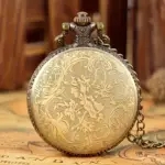 ساعت جیبی کوارتز طرح حروف توخالی وینتیج