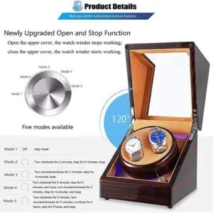 وایندر ساعت اتوماتیک دوتایی هومارکت | Homarket Automatic Watch Winder Double