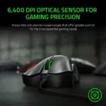 ماوس گیمینگ Razer DeathAdder Essential | سنسور نوری 6400DPI
