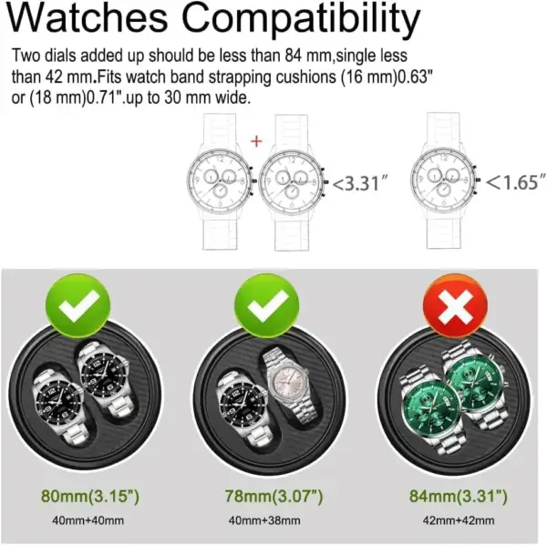 چرخان ساعت اتوماتیک فورابر مدل DD0814 | Watch Winder 4 موتور
