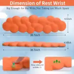 پد نگهدار مچ کیبورد مموری فوم DHUJBFF JP-8 | Keyboard Cloud Wrist Rest نارنجی