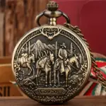 ساعت جیبی مردانه طرح وسترن کلاسیک کوارتز