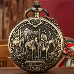 ساعت جیبی مردانه طرح وسترن کلاسیک کوارتز