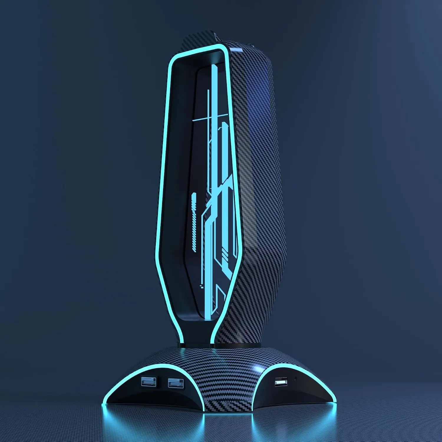 هدست استند گیمینگ RGB کربن فیبر پرو | Glowthos HG61H - Image 1 https://m.media-amazon.com/images/I/71-1tEieRzL._AC_SL1500_.jpg