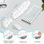 استند مچ کیبورد لئو‌لی | Leolee مدل CD001 | ست Cloud Wrist Rest & Mouse