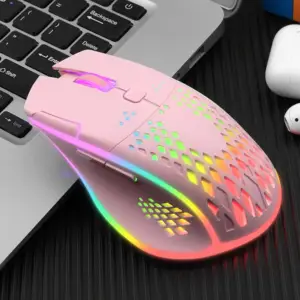 ماوس گیمینگ وایرلس VEGCOO C30 | VEGCOO Wireless Gaming Mouse C8 C30 Pink