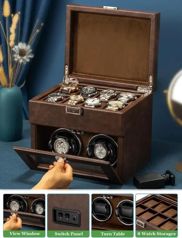 دستگاه ویندر ساعت دوتایی Homarket | Homarket Automatic Double Watch Winder