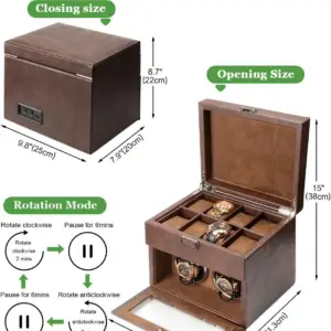 دستگاه ویندر ساعت دوتایی Homarket | Homarket Automatic Double Watch Winder