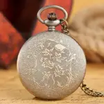 ساعت جیبی استیم‌پانک کوارتز Skeleton زنجیری گردنی
