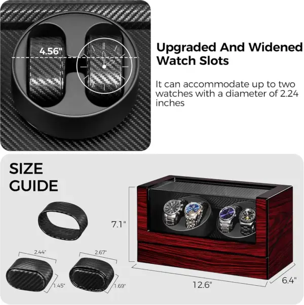 ساعت‌گردان اتوماتیک ANWBROAD | مدل JWW011Y | LED دار