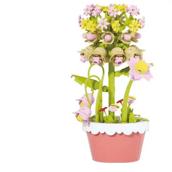 سری گل جاگلدانی پازلی با لگوهای دستی ریز (تنوع مدل)