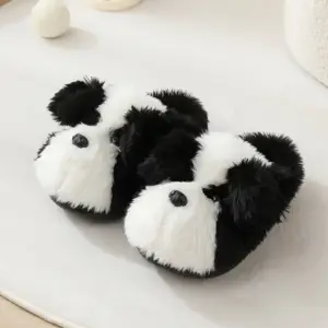 دمپایی زنانه کارتونی طرح Border Collie مدل پاپوشی