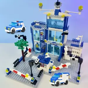 ست بلوک ساختمان ایستگاه پلیس 570 قطعه مدل City Police