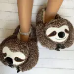 دمپایی روفرشی طرح ببرک/لاک‌پشت کارتونی گرم برای داخل خانه