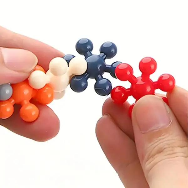 ست بلوک پازلی بینکشی 3D طرح گل میخک با شکوفه برفی (60/100/200 تایی)