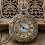 ساعت جیبی کلاسیک رومی کوارتز وینتیج