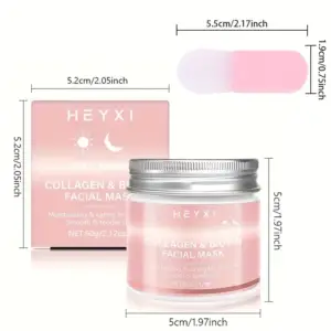 ماسک صورت کلاژن و بیوتین HEYXI با رایحه توت‌فرنگی